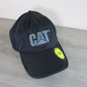 Caterpillar CAT Men's Adjustable Brockton Logo Baseball Cap Hat - Black
